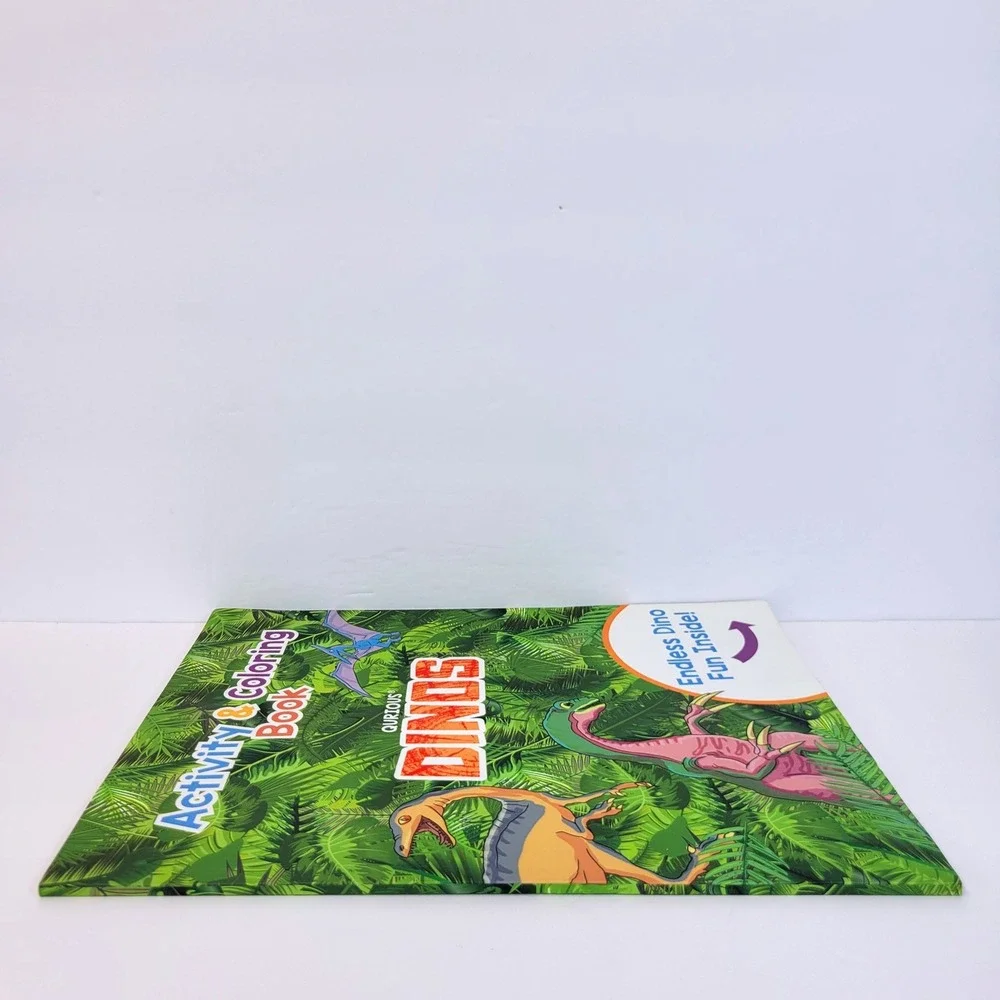Qurious Dinos Activity & Coloring Book Dinosaur Jungle Paperback
